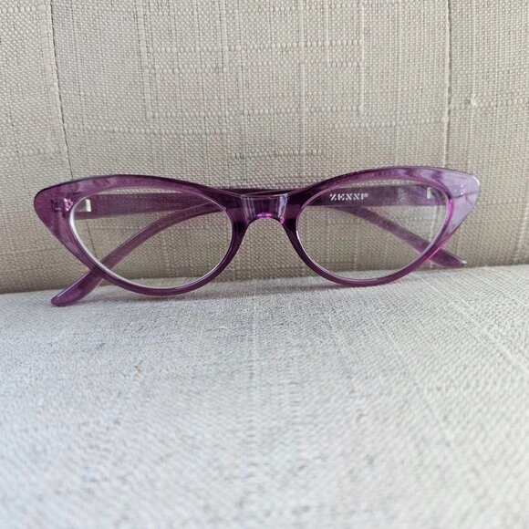 Zenni Optics Women Eyeglasses Frame Cat Eye Fuchsia Color Glasses Eye Wear - Picture 4 of 12
